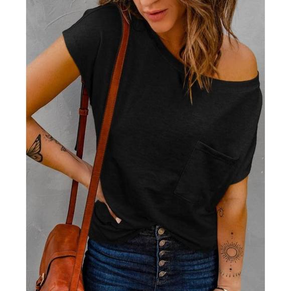 NEW PRETTY BASH oversized t-shirt in black - Picture 1 of 2